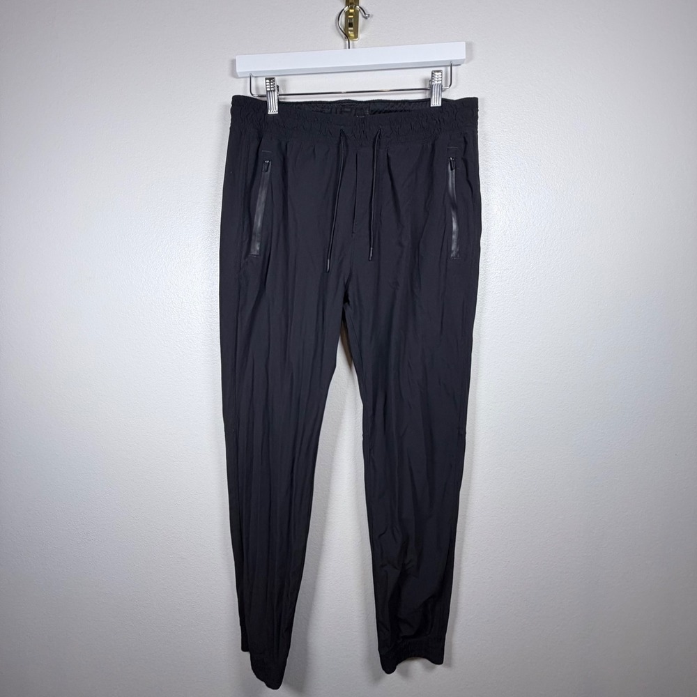 Abercrombie &‎ Fitch Mens Active Joggers Black Ripstop Zipper Pockets Small